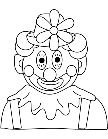 Clown Coloring Page