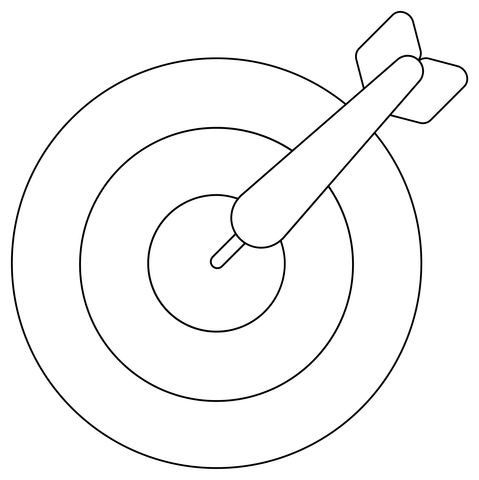 Darts Coloring Page