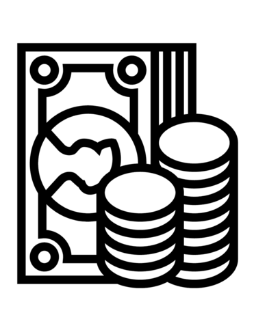 Money Coloring Page