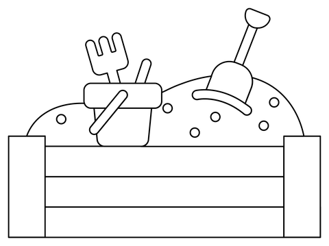 Sandbox Coloring Page