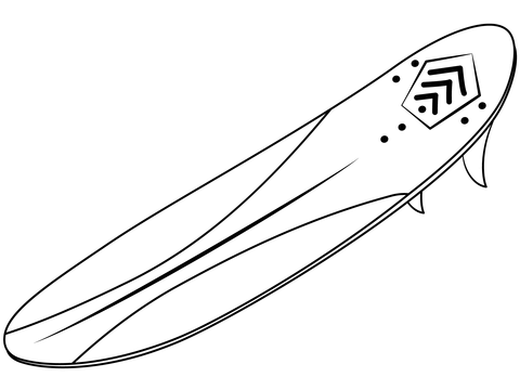 Surfboard Coloring Page