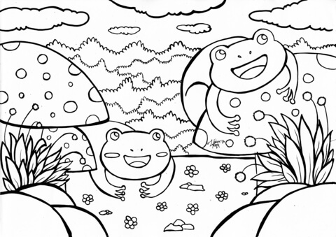 Frog Coloring Page