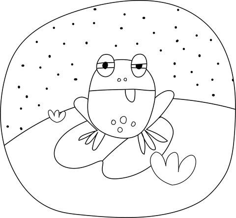 Frog Coloring Page