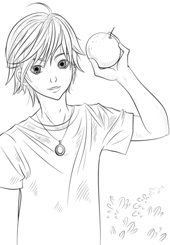 Bishounen Coloring Page