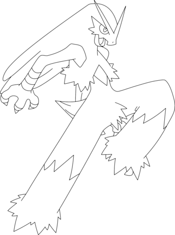 Blaziken Coloring Page