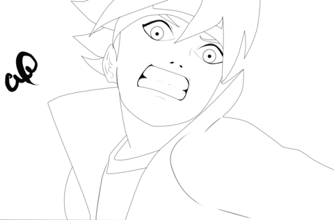 Boruto Coloring Page