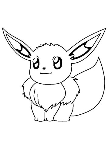 Eevee Coloring Page