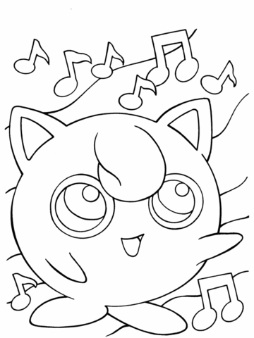 Jigglypuff Coloring Page