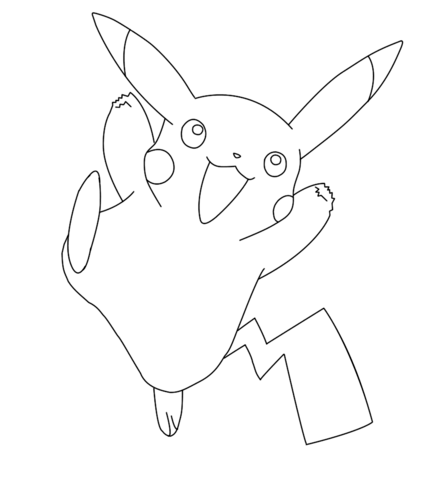 Pikachu Coloring Page