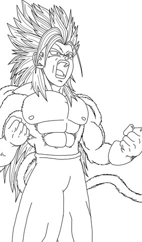 Ssj5 Coloring Page