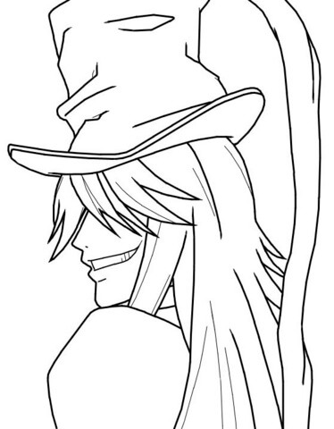 Undertaker Coloring Page