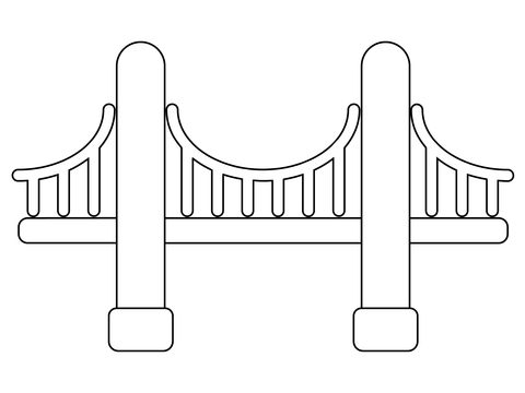 Bridge Coloring Page