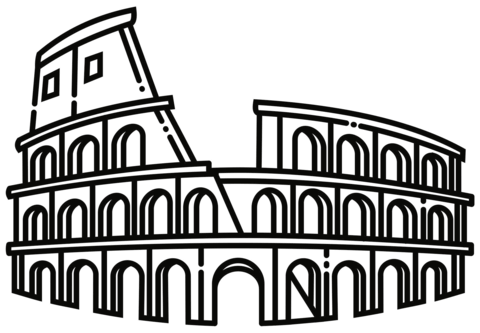 Colosseum Coloring Page