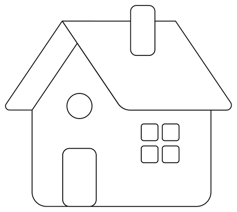 Home Coloring Page