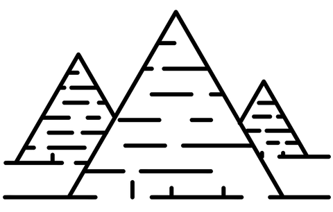 Pyramids Coloring Page