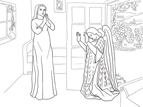 Annunciation Coloring Page