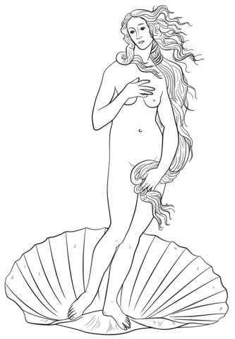 Aphrodite Coloring Page