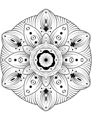 Mandala Coloring Page