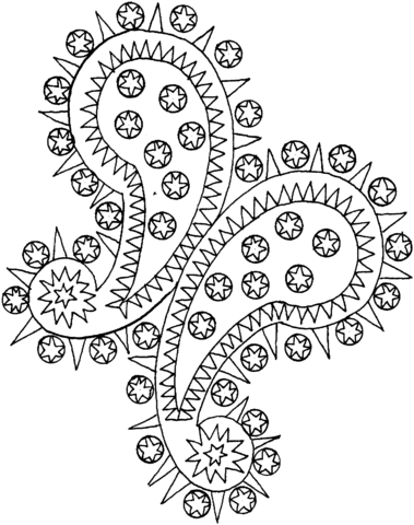 Paisley Coloring Page