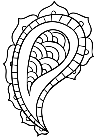 Paisley Coloring Page