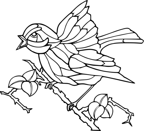 Bird Coloring Page