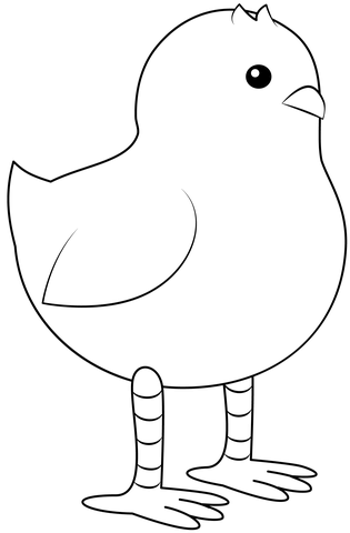 Chick Coloring Page