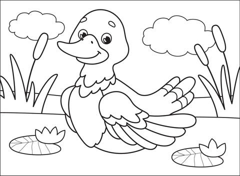 Duck Coloring Page