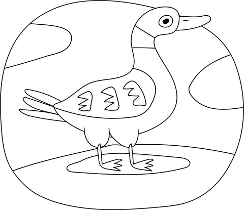 Duck Coloring Page