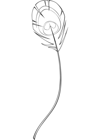 Feather Coloring Page