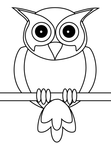 Owl Coloring Page