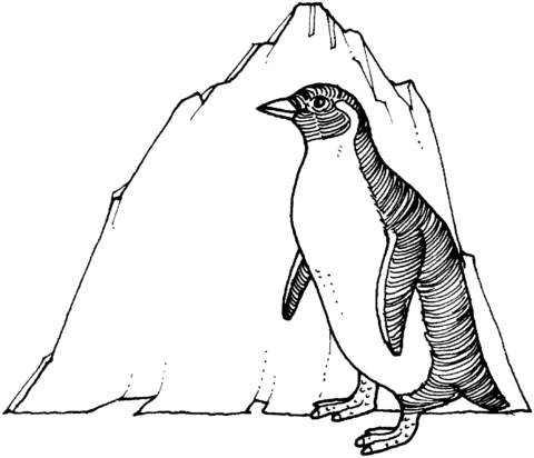 Penguin Coloring Page