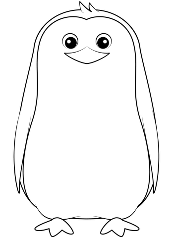 Penguin Coloring Page