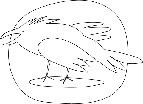 Raven Coloring Page