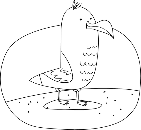 Seagull Coloring Page