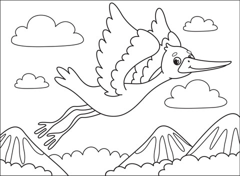 Stork Coloring Page