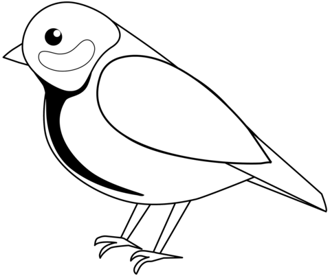 Tit Coloring Page