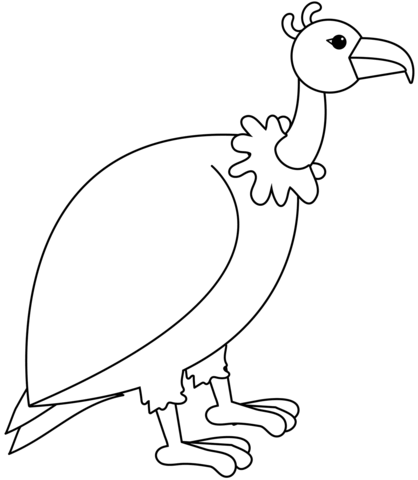 Vulture Coloring Page