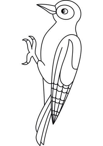 Woodpecker Coloring Page