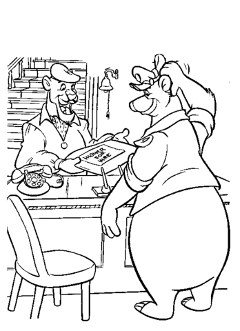 Baloo Coloring Page