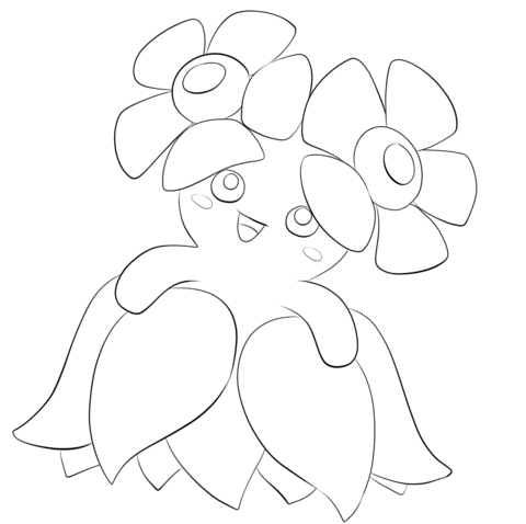 Bellossom Coloring Page