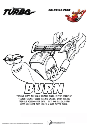 Burn Coloring Page