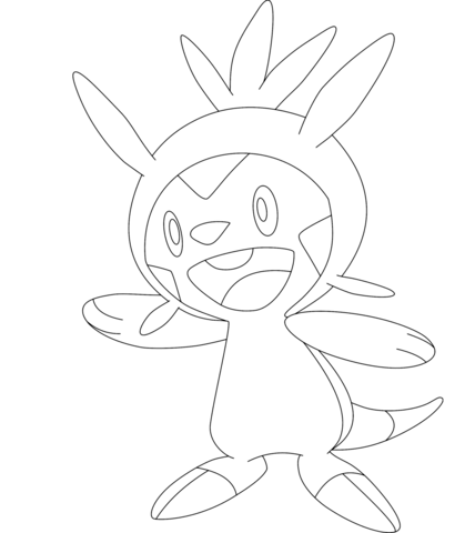 Chespin Coloring Page