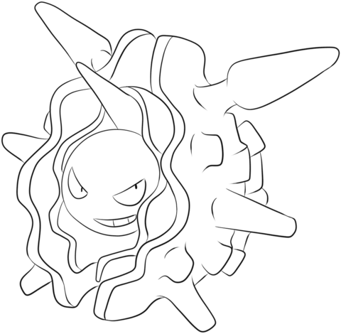 Cloyster Coloring Page