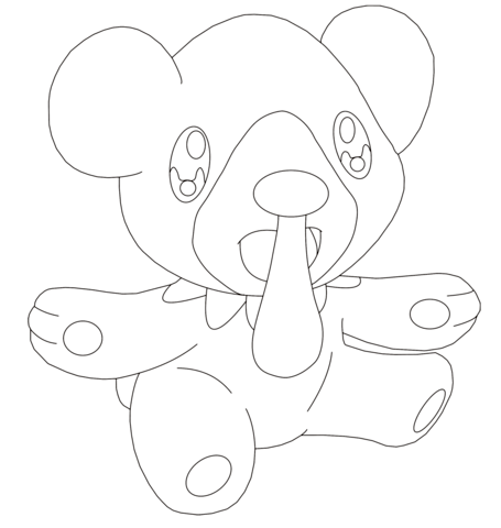 Cubchoo Coloring Page