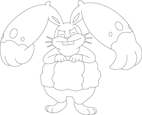 Diggersby Coloring Page