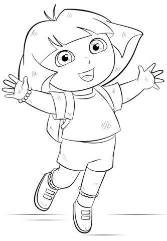 Dora Coloring Page