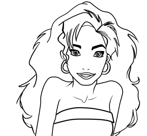 Esmeralda Coloring Page