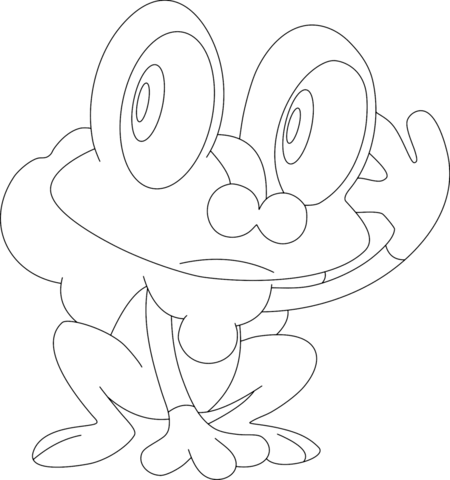 Froakie Coloring Page