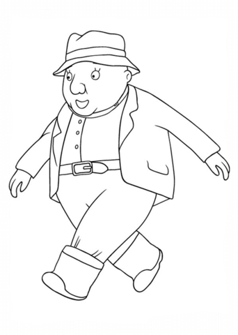 Gardener Coloring Page