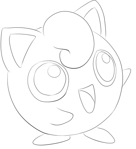 Jigglypuff Coloring Page